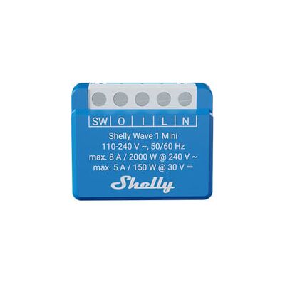 Shelly Wave 1 Mini LR, Relais Shelly Wave 1 Mini LR, Relais
