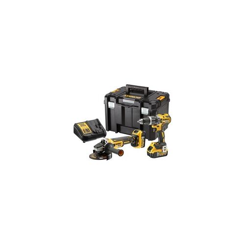 Dewalt Akku-Schlagbohrschrauber + Winkelschleifer Set DCK2080P2T, 18Volt, Werkzeug-Set