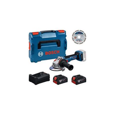 Bosch Werkzeug Set Akku Winkelschleifer 18 Volt mit 2 Akkus 5.0 Amperestunden und Trennscheibe 125 in L-BOXX, Werkzeug-Set Bosch Werkzeug Set Akku Winkelschleifer 18 Volt mit 2 Akkus 5.0 Amperestunden und Trennscheibe 125 in L-BOXX, Werkzeug-Set