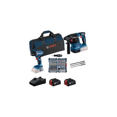 Bosch 18V Profi-Set Bohrhammer GBH 18V-22 + Bohrschrauber GSR 18V-45 Bosch 18V Profi-Set Bohrhammer GBH 18V-22 + Bohrschrauber GSR 18V-45
