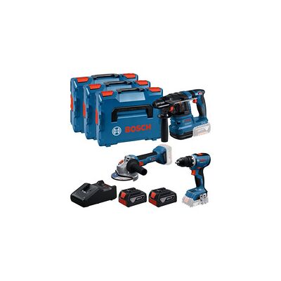 Bosch 18V Profi Set, GBH 18V-22 + GSR 18V-65 + GWS 18V-8 Professional, Werkzeug-Set Bosch 18V Profi Set, GBH 18V-22 + GSR 18V-65 + GWS 18V-8 Professional, Werkzeug-Set