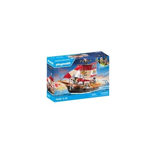 PLAYMOBIL 71418 Pirates Kleines Piratenschiff, Konstruktionsspielzeug