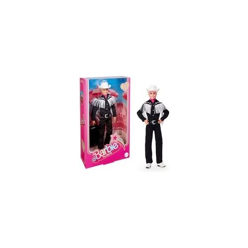 Mattel Barbie The Movie - Ken-Sammelpuppe mit schwarzem Cowboy-Outfit