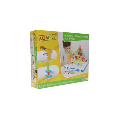 Creathek Baukasten - 254 Teile für Kinder ab 3+ Creathek Baukasten - 254 Teile für Kinder ab 3+