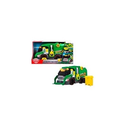 Dickie Toys Recycling Truck - Spielzeug-Müllauto mit Lichtern/Sound - Gelb/Grün Dickie Toys Recycling Truck - Spielzeug-Müllauto mit Lichtern/Sound - Gelb/Grün