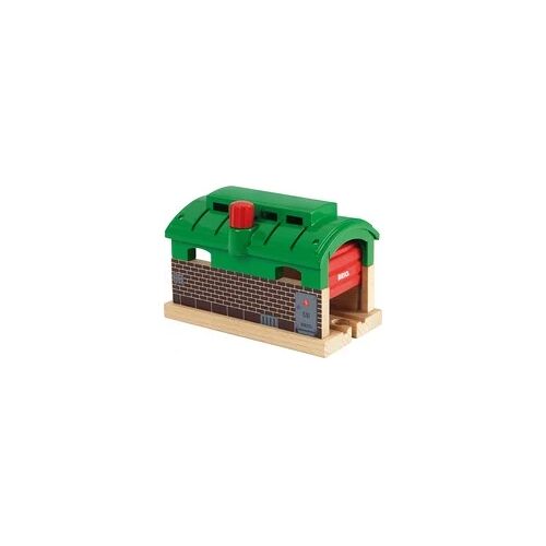 BRIO World Lokschuppen mit Rolltor, Bahn