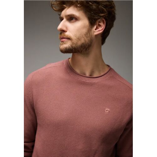 Street One MEN Pullover mit feiner Struktur male Rot