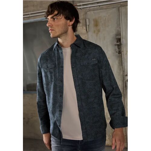 Street One MEN Gemustertes Hemd male Blau