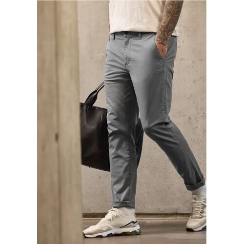 Street One MEN Slim Leg Chino mit Stretchbund male Grau