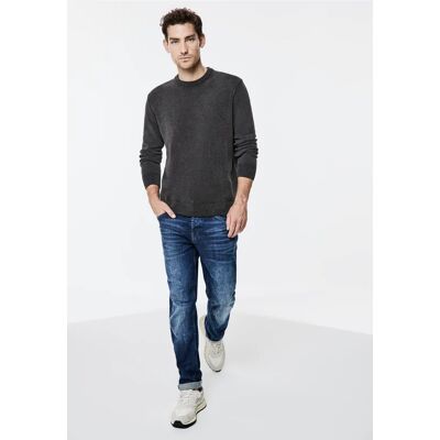 Street One MEN Street One Softer Baumwollpullover male Schwarz Street One MEN Street One Softer Baumwollpullover male Schwarz