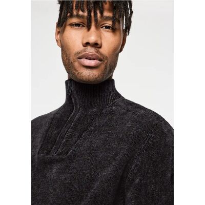 Street One MEN Street One Softer Baumwoll Troyer male Schwarz Street One MEN Street One Softer Baumwoll Troyer male Schwarz