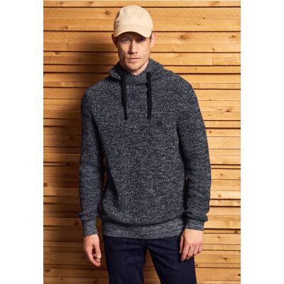 Street One MEN Street One Two Tone Funnelneck Pullover male Blau Street One MEN Street One Two Tone Funnelneck Pullover male Blau