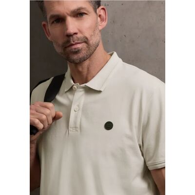 Street One MEN Street One Kurzarm Poloshirt in Stretchqualität male Beige Street One MEN Street One Kurzarm Poloshirt in Stretchqualität male Beige