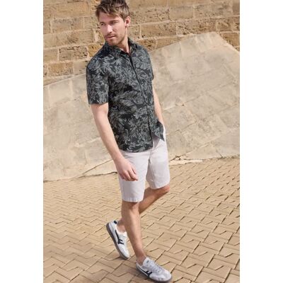 Street One MEN Street One Kurzarm Popeline Hemd mit Print male Street One MEN Street One Kurzarm Popeline Hemd mit Print male