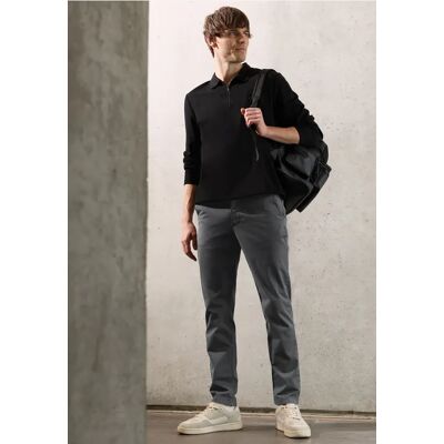 Street One MEN Street One Slim Leg Chino mit Stretchbund male Grau Street One MEN Street One Slim Leg Chino mit Stretchbund male Grau
