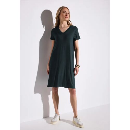 Street One Jersey-Kleid in Unifarbe female Grün
