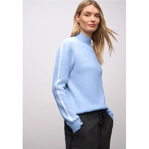 Street One Pullover mit Tape-Details female Blau