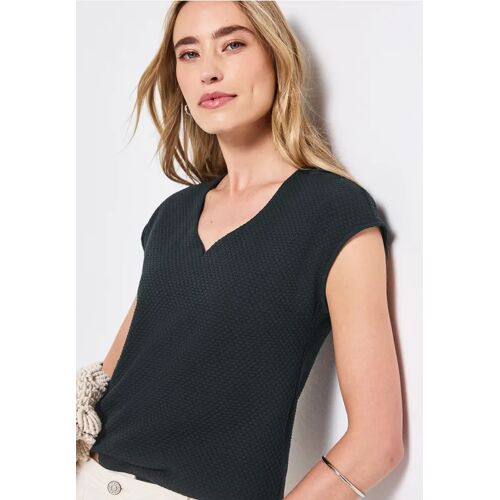 Street One Shirt mit Herzausschnitt female Grün