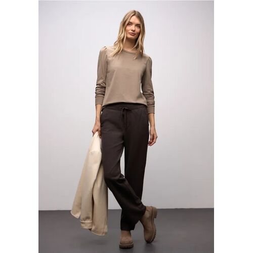 Street One Shirt mit Raffung female Braun