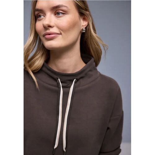 Street One Shirt in Unifarbe female Braun