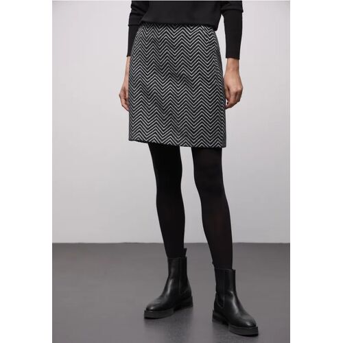 Street One Zick-Zack Jacquard Rock female Schwarz