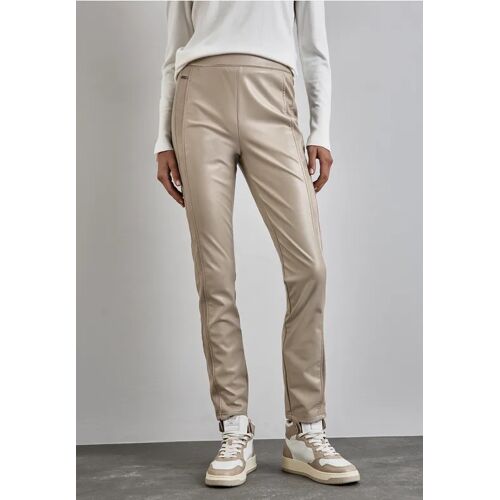Street One Beschichtete Hose female Beige