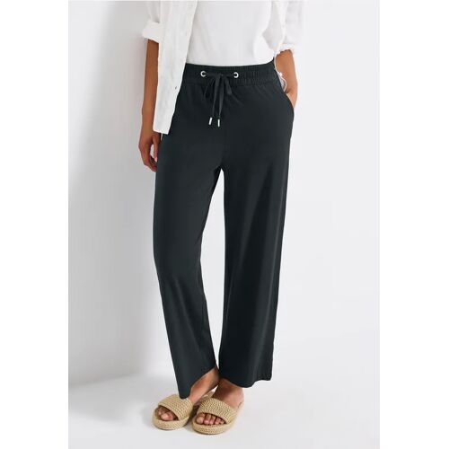 Street One Wide Leg Hose mit Jogg Bund female Grün