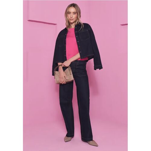 Street One Rinsed Wide Leg Jeans female Blau