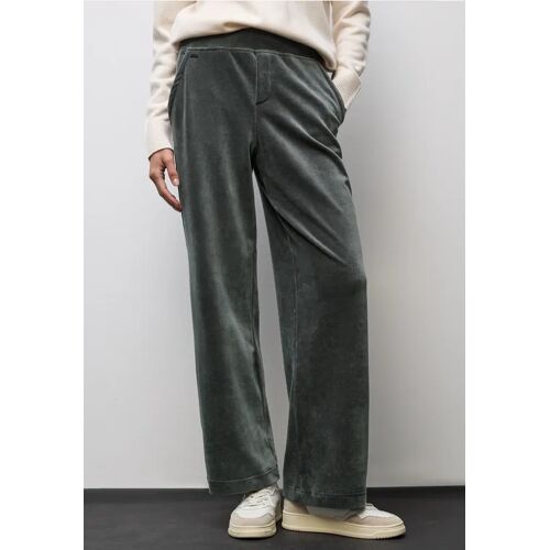 Street One Straight Leg Cordhose female Grün