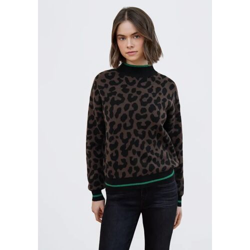 Street One Studio Street One Leo Jacquard Pullover female Braun
