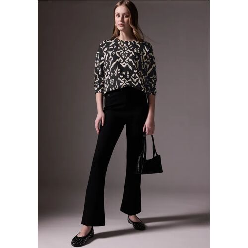 Street One Studio Gemustertes Silk-Look Shirt female Schwarz