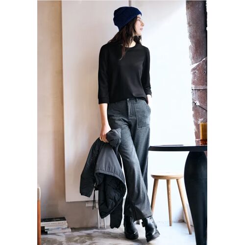 Street One Studio Street One Shirt mit Raffung female Schwarz