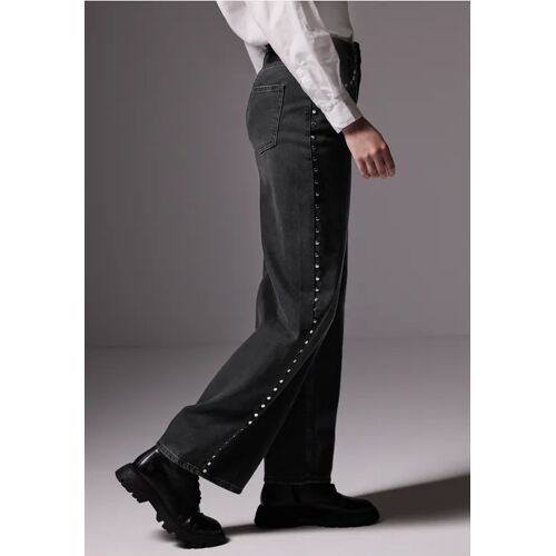 Street One Studio Wide Leg Jeans female Schwarz