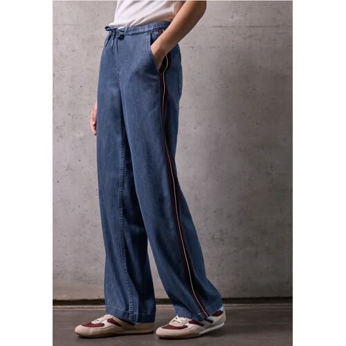 Street One Studio Jeans mit Gallonstreifen female Blau