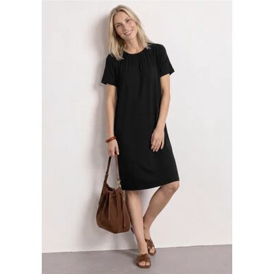 Street One Knielanges Jerseykleid mit Rundhals female Schwarz Street One Knielanges Jerseykleid mit Rundhals female Schwarz