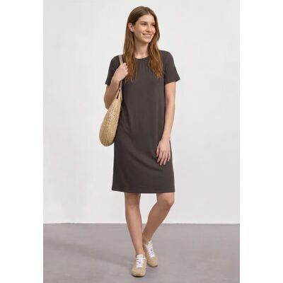 Street One Knielanges Jerseykleid mit Rundhals female Braun Street One Knielanges Jerseykleid mit Rundhals female Braun