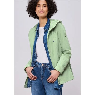 Street One Jacke mit Kapuze und Zipper female Grün Street One Jacke mit Kapuze und Zipper female Grün