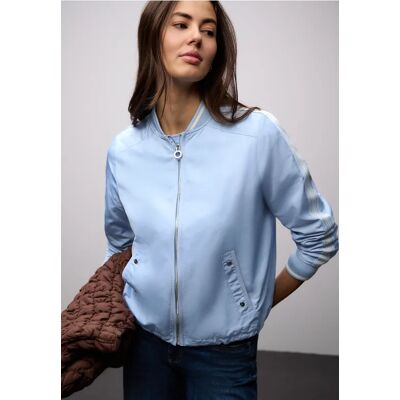 Street One Blouson mit Gallonstreifen female Blau Street One Blouson mit Gallonstreifen female Blau
