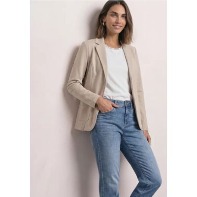 Street One Basic Blazer in Unifarbe female Beige Street One Basic Blazer in Unifarbe female Beige
