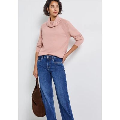 Street One Pullover mit Stehkragen female Rosa Street One Pullover mit Stehkragen female Rosa