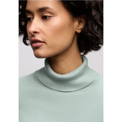 Street One Basic Rollkragenpullover female Blau Street One Basic Rollkragenpullover female Blau
