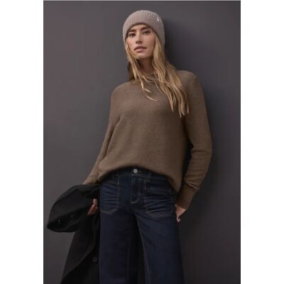 Street One Langarmpullover female Braun Street One Langarmpullover female Braun