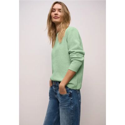 Street One Chenille Pullover female Grün Street One Chenille Pullover female Grün