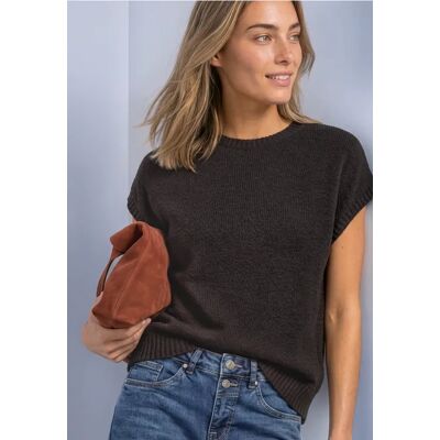 Street One Ärmelloser Pullover mit Rundhals female Braun Street One Ärmelloser Pullover mit Rundhals female Braun