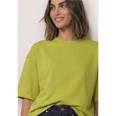 Street One Kurzarm Sweatshirt mit Rundhals female Grün Street One Kurzarm Sweatshirt mit Rundhals female Grün