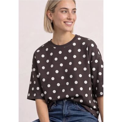 Street One Kurzarm Sweatshirt mit Rundhals female Braun Street One Kurzarm Sweatshirt mit Rundhals female Braun
