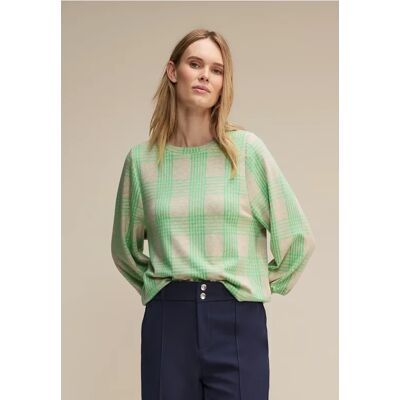 Street One Kariertes Shirt female Beige Street One Kariertes Shirt female Beige