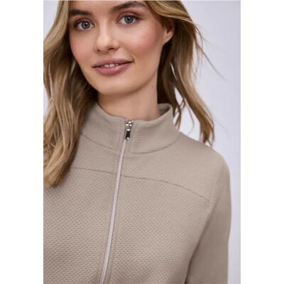 Street One Langarm Jacke mit Turtle Neck female Beige Street One Langarm Jacke mit Turtle Neck female Beige