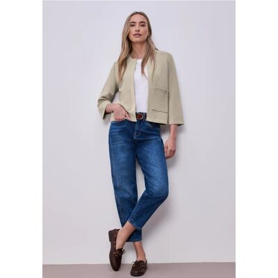Street One 3/4-Arm Jacke im Silk-Look female Beige Street One 3/4-Arm Jacke im Silk-Look female Beige