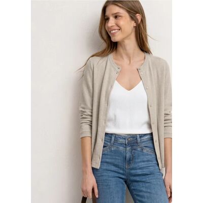 Street One 3/4-Arm Jacke in Strick-Optik female Beige Street One 3/4-Arm Jacke in Strick-Optik female Beige